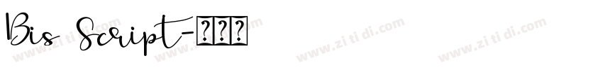 Bis Script字体转换